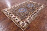 Peshawar Handmade Wool Rug - 6' 10" X 9' 9" - Golden Nile