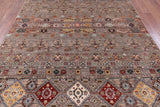 Khorjin Persian Gabbeh Handmade Wool Rug - 6' 8" X 9' 10" - Golden Nile