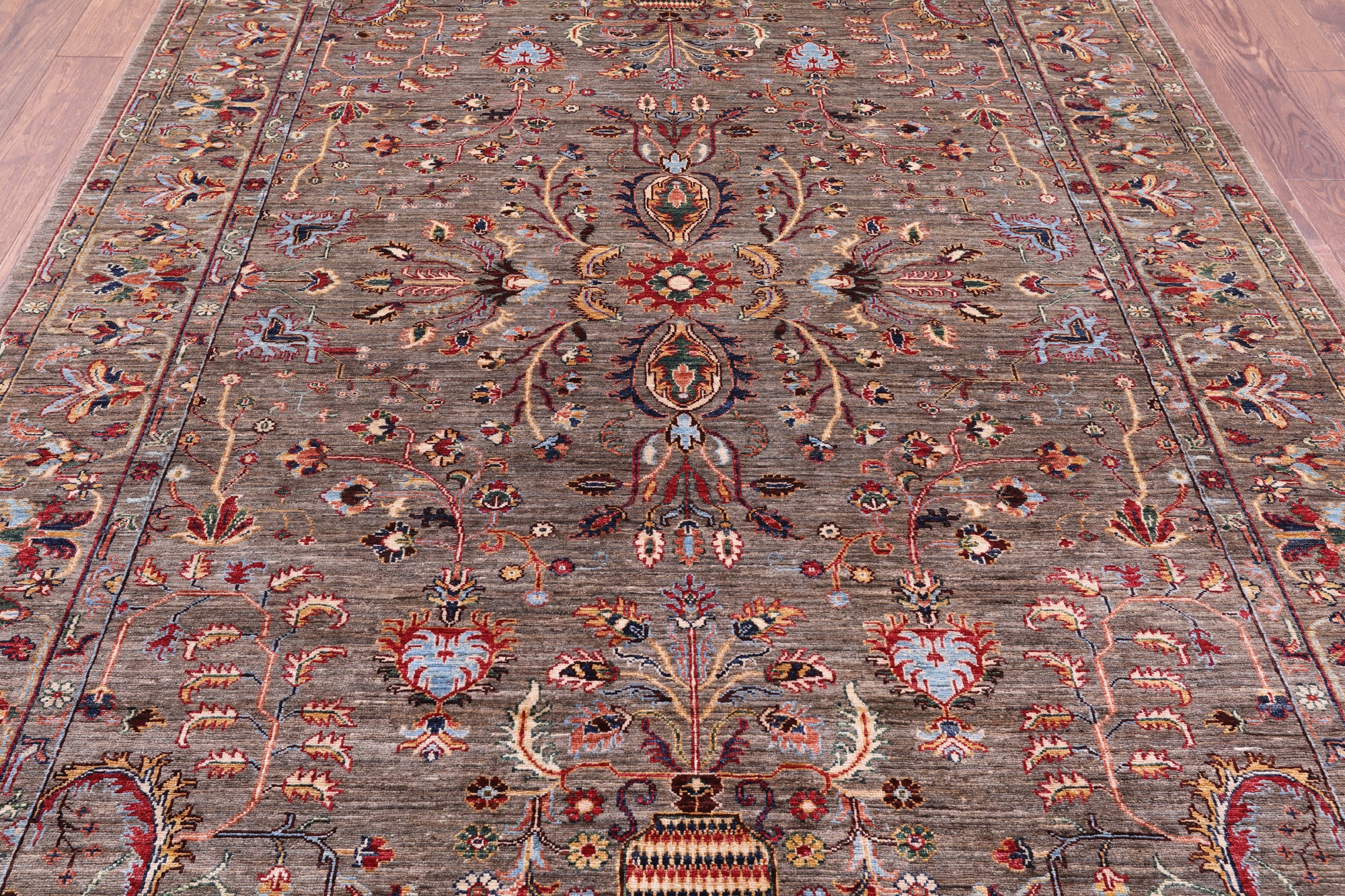 Persian Fine Serapi Handmade Wool Rug - 6' 10" X 9' 6" - Golden Nile