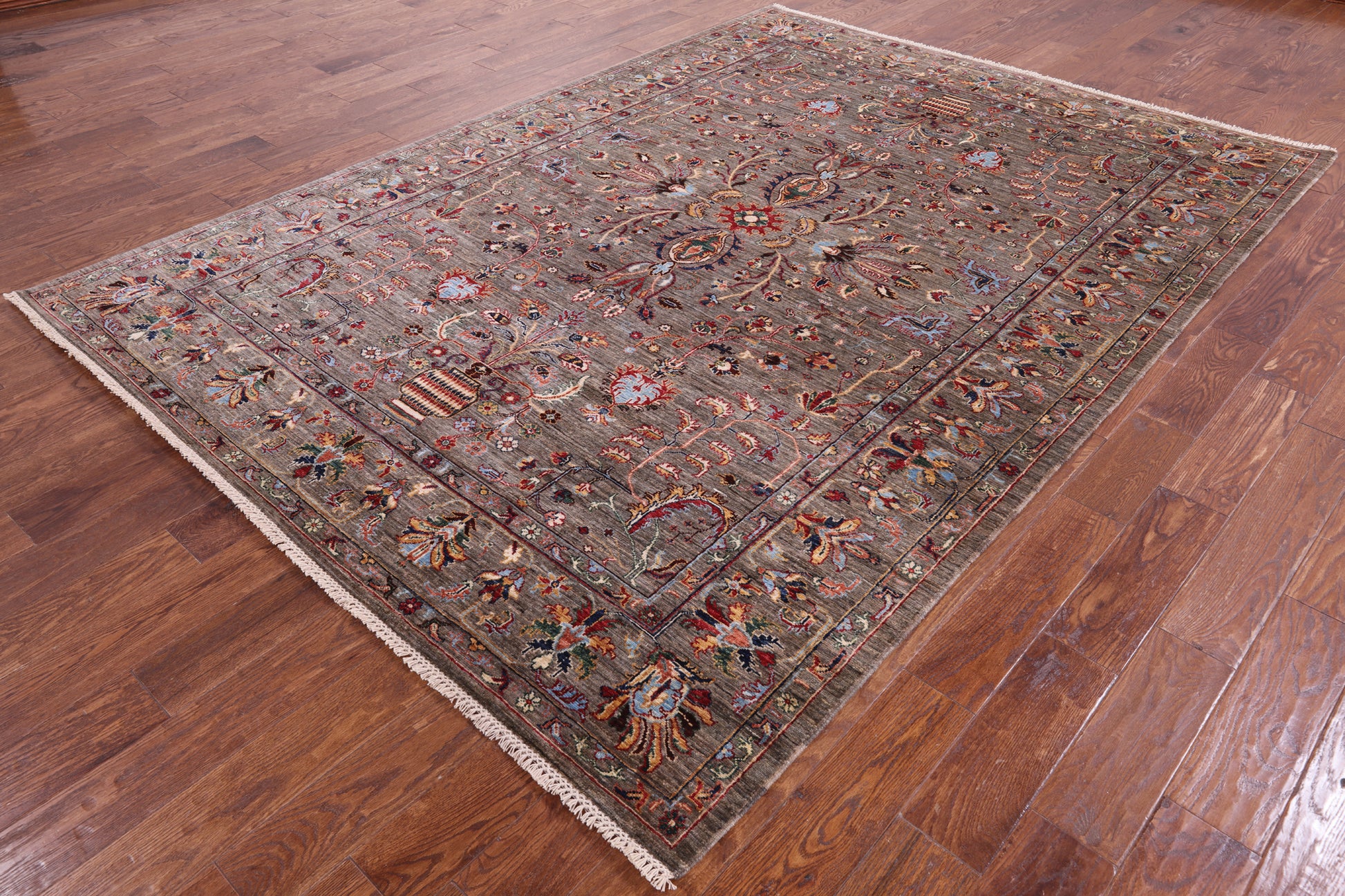 Persian Fine Serapi Handmade Wool Rug - 6' 10" X 9' 6" - Golden Nile