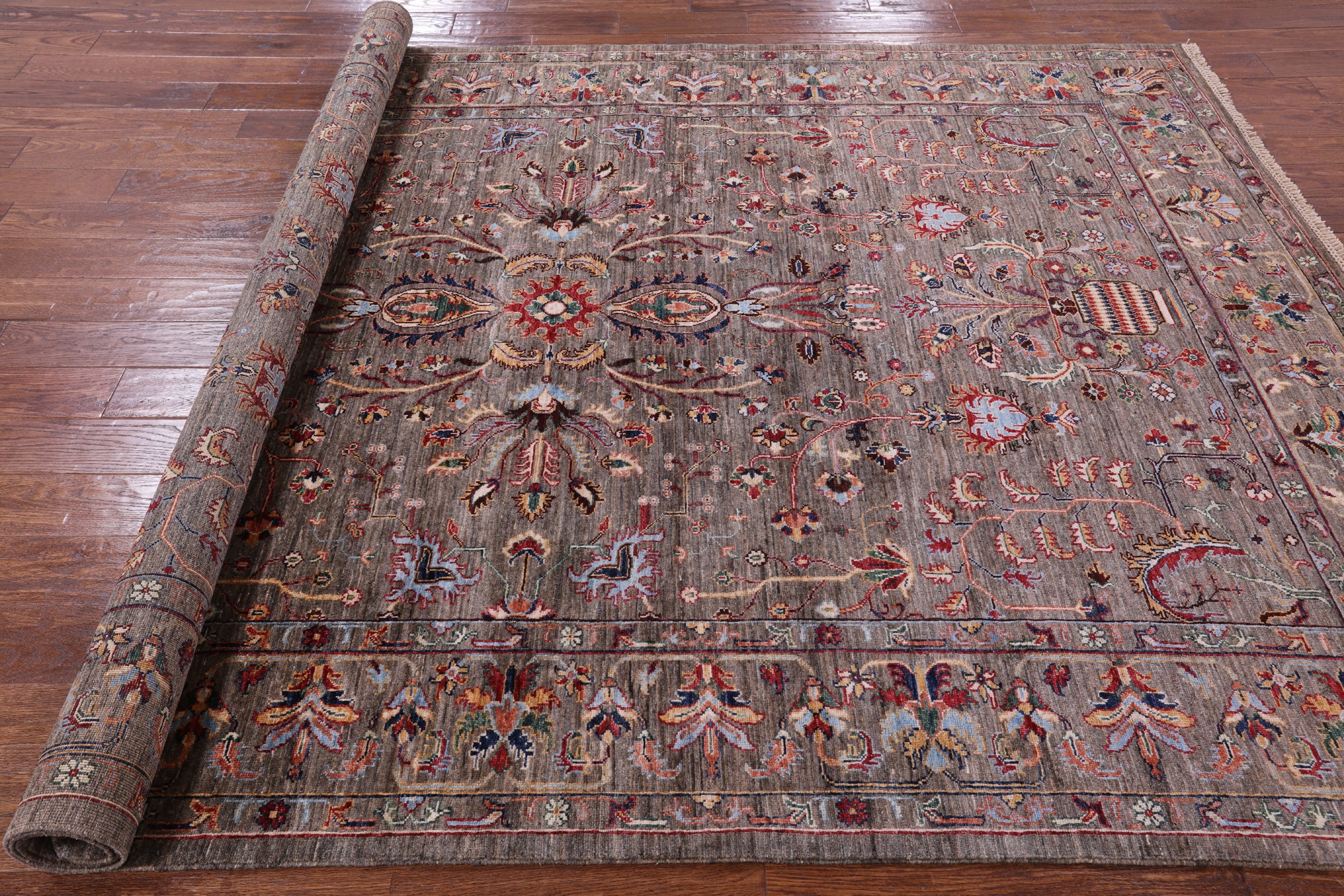 Persian Fine Serapi Handmade Wool Rug - 6' 10" X 9' 6" - Golden Nile