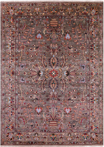 Persian Fine Serapi Handmade Wool Rug - 6' 10" X 9' 6" - Golden Nile