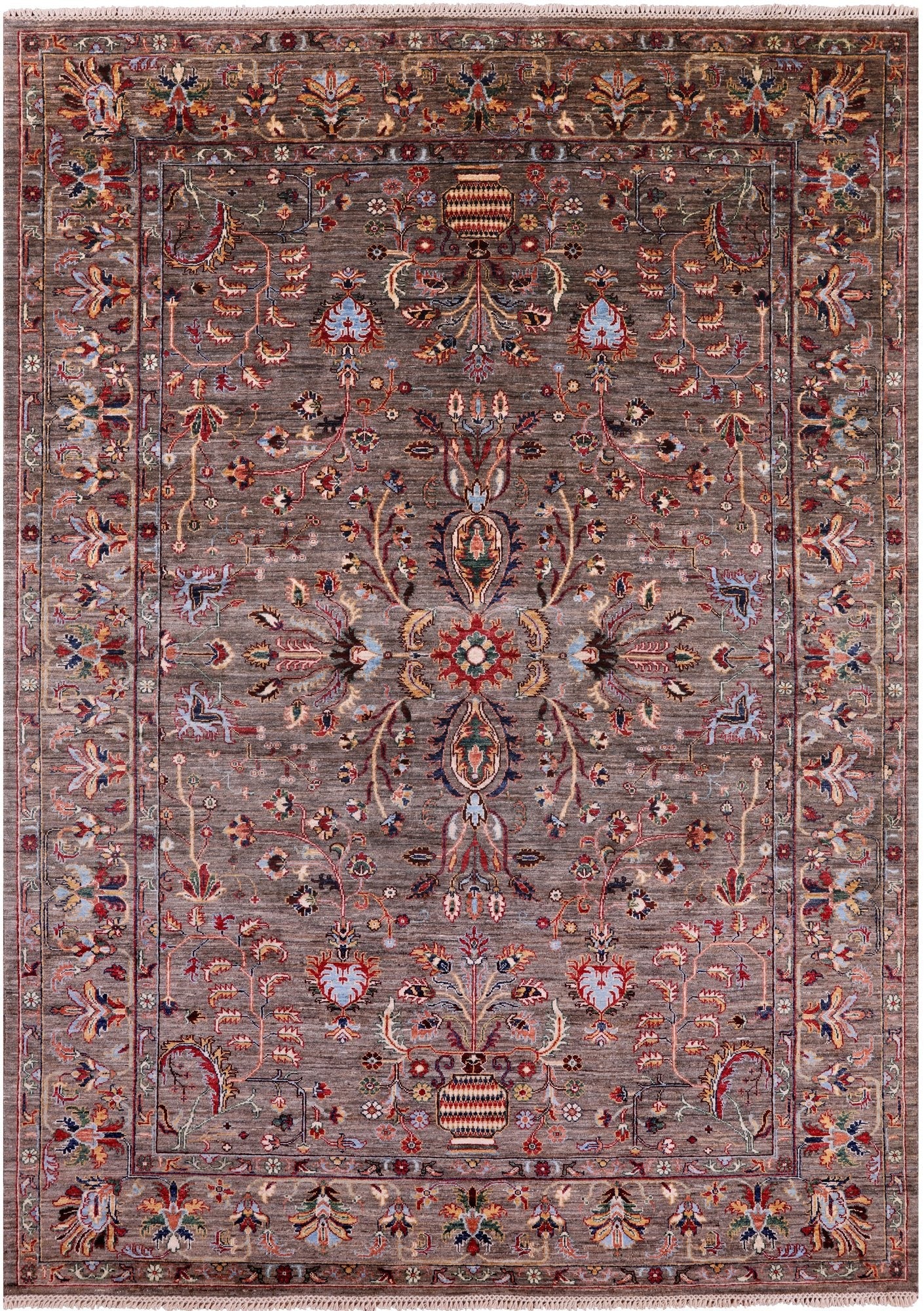 Persian Fine Serapi Handmade Wool Rug - 6' 10" X 9' 6" - Golden Nile