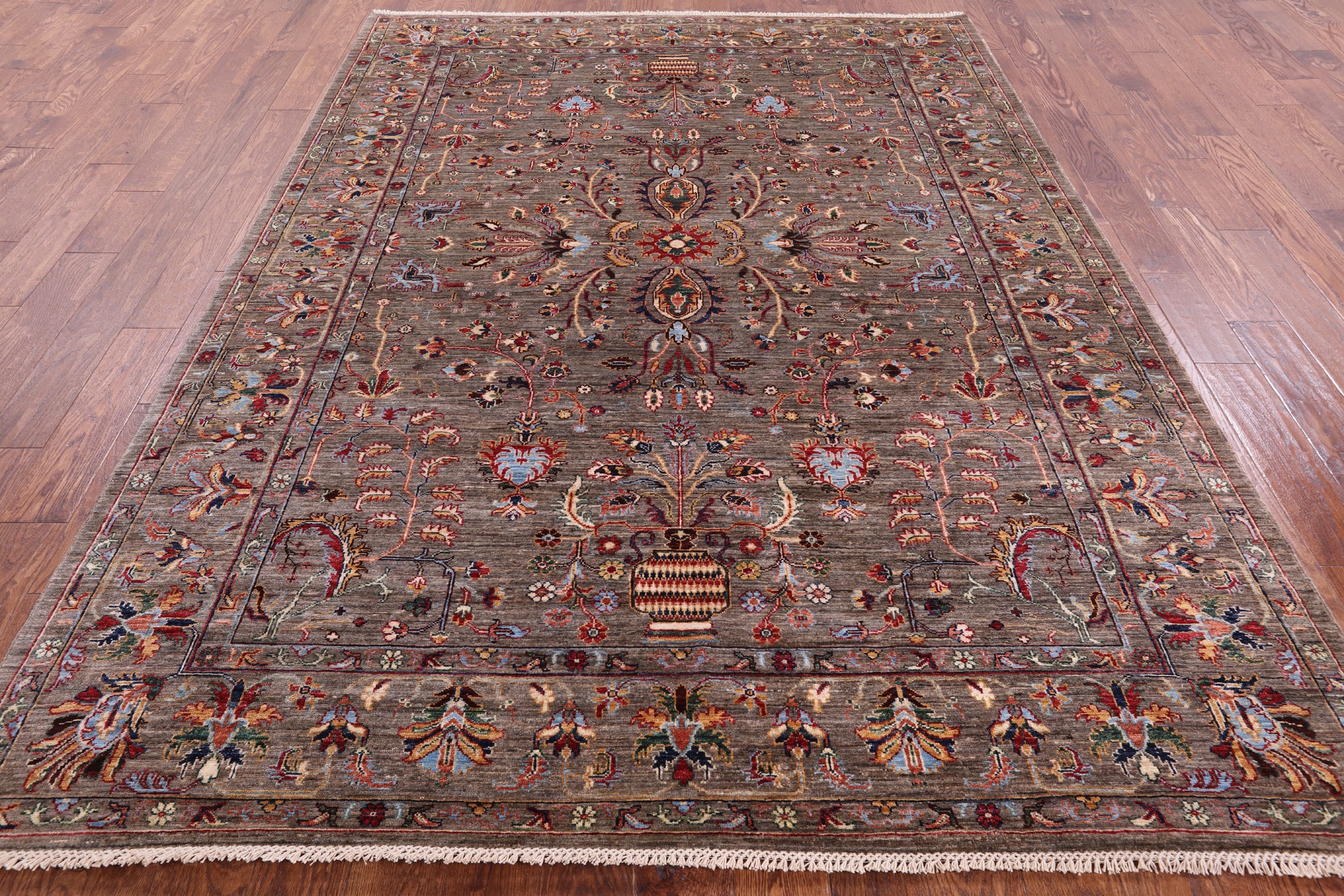 Persian Fine Serapi Handmade Wool Rug - 6' 10" X 9' 6" - Golden Nile