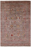Peshawar Handmade Wool Rug - 5' 9" X 8' 0" - Golden Nile