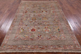 Peshawar Handmade Wool Rug - 5' 9" X 8' 0" - Golden Nile