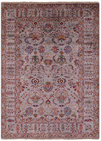 Peshawar Hand Knotted Wool Rug - 5' 9" X 7' 10" - Golden Nile
