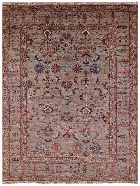 Peshawar Handmade Wool Rug - 5' 9" X 7' 6" - Golden Nile