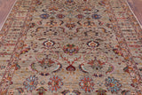 Peshawar Handmade Wool Rug - 5' 9" X 7' 6" - Golden Nile