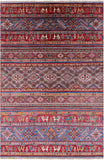 Tribal Persian Gabbeh Hand Knotted Wool Rug - 5' 8" X 8' 4" - Golden Nile
