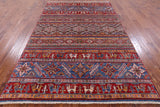 Tribal Persian Gabbeh Hand Knotted Wool Rug - 5' 8" X 8' 4" - Golden Nile