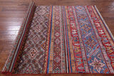 Tribal Persian Gabbeh Hand Knotted Wool Rug - 5' 8" X 8' 4" - Golden Nile
