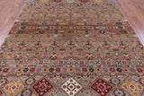 Khorjin Persian Gabbeh Hand Knotted Wool Rug - 6' 10" X 9' 10" - Golden Nile