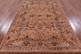 Peshawar Hand Knotted Wool Rug - 5' 9" X 8' 0" - Golden Nile