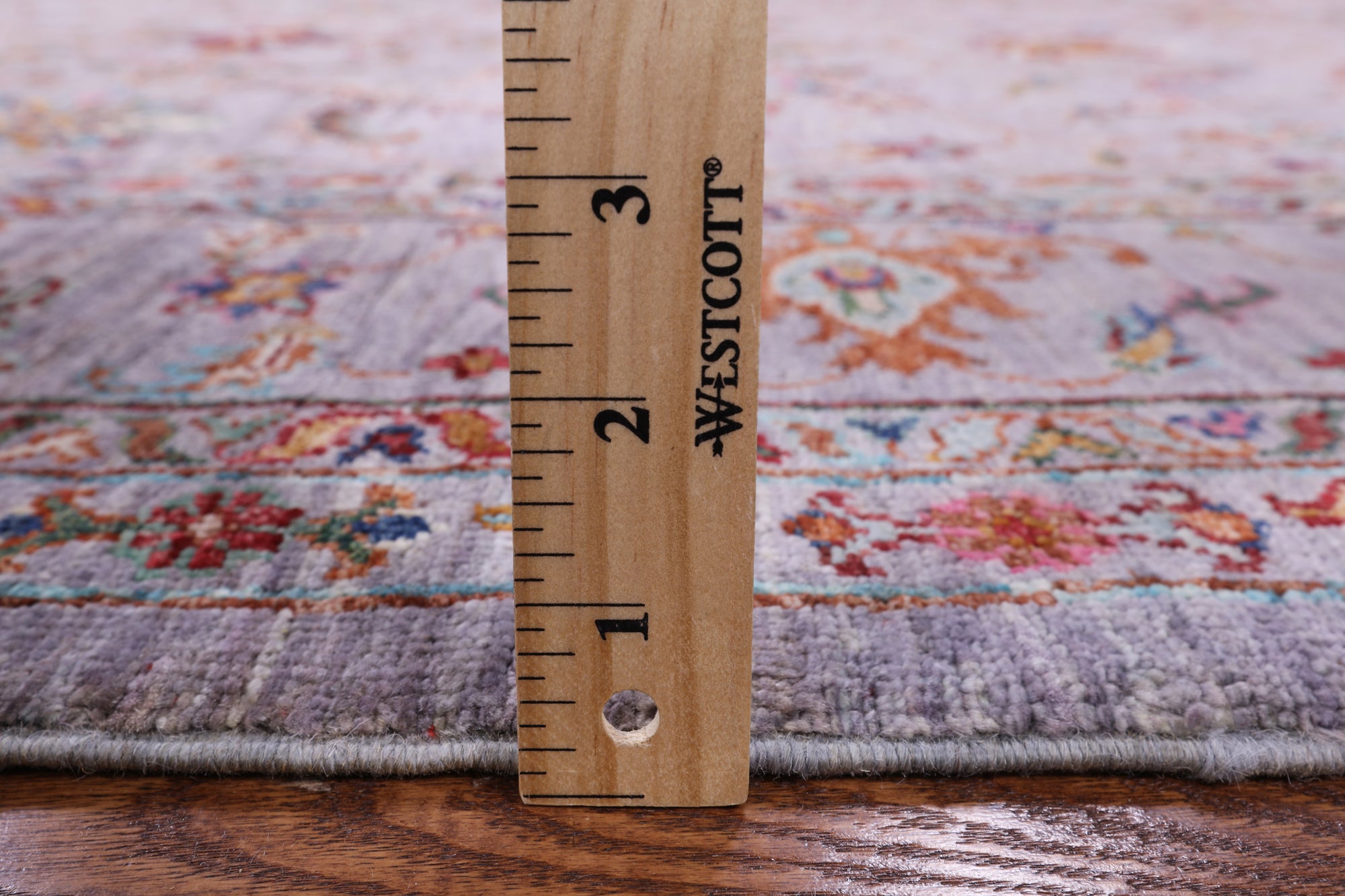 Grey Peshawar Hand Knotted Wool Rug - 5' 8" X 7' 9" - Golden Nile