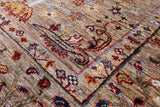 Peshawar Hand Knotted Wool Rug - 5' 8" X 7' 11" - Golden Nile