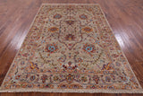 Peshawar Hand Knotted Wool Rug - 5' 7" X 7' 9" - Golden Nile
