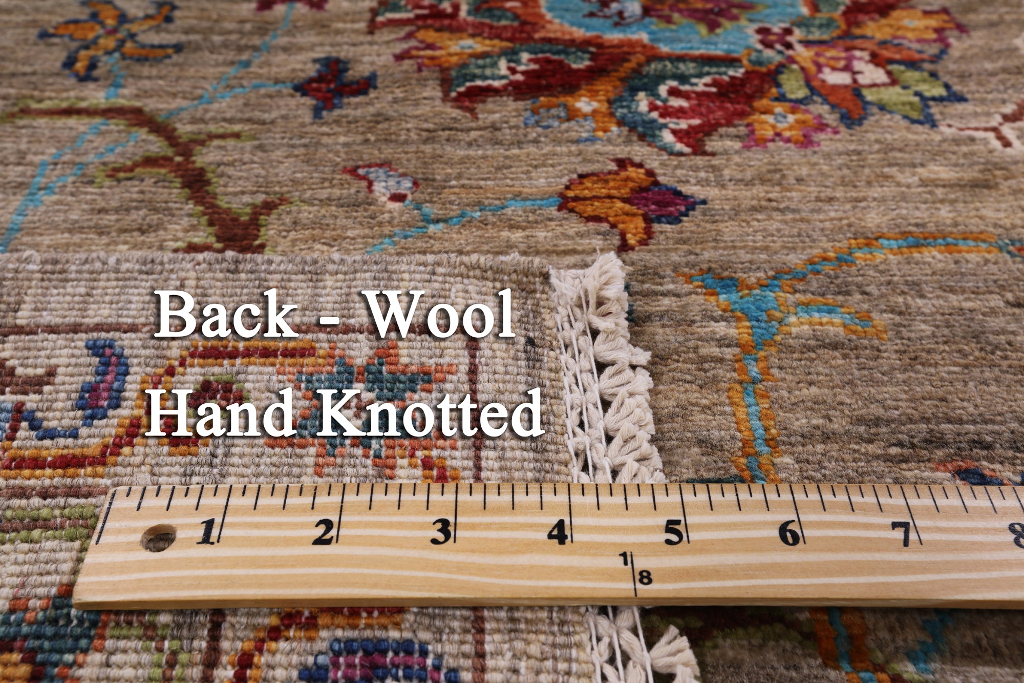 Peshawar Hand Knotted Wool Rug - 5' 7" X 7' 9" - Golden Nile
