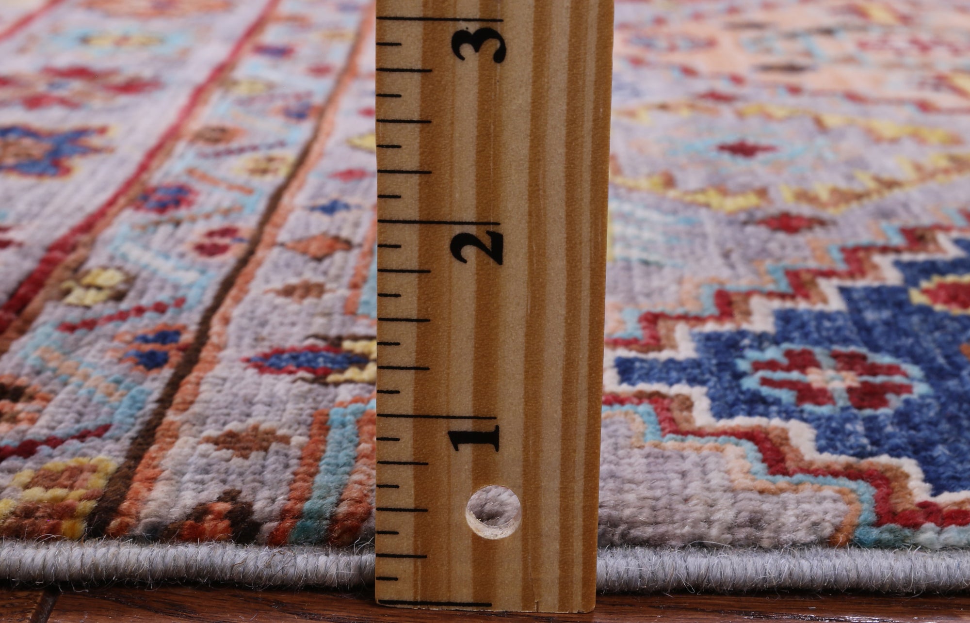 Khorjin Persian Gabbeh Handmade Wool Rug - 5' 7" X 7' 9" - Golden Nile