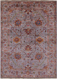 Peshawar Hand Knotted Wool Rug - 5' 10" X 7' 11" - Golden Nile