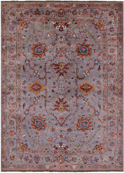Peshawar Hand Knotted Wool Rug - 5' 10" X 7' 11" - Golden Nile
