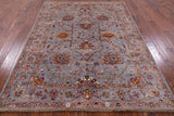 Peshawar Hand Knotted Wool Rug - 5' 10" X 7' 11" - Golden Nile