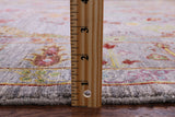 Grey Persian Sarouk Hand Knotted Wool Rug - 5' 2" X 6' 11" - Golden Nile