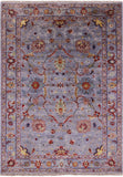 Peshawar Handmade Wool Rug - 5' 0" X 6' 11" - Golden Nile
