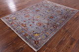Peshawar Handmade Wool Rug - 5' 0" X 6' 11" - Golden Nile