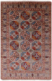 Turkmen Ersari Handmade Wool Rug - 3' 11" X 5' 11" - Golden Nile