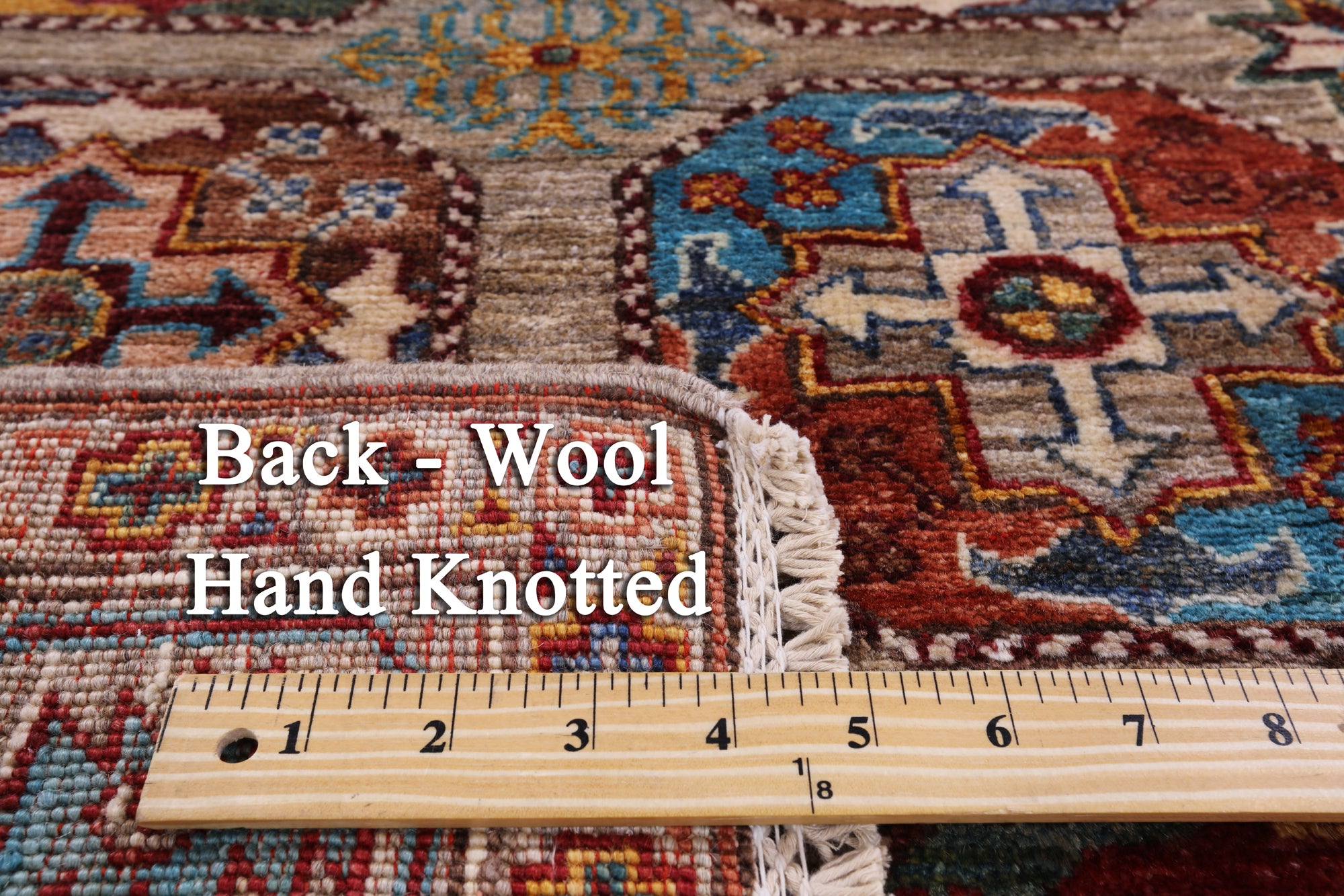 Turkmen Ersari Handmade Wool Rug - 3' 11" X 5' 11" - Golden Nile