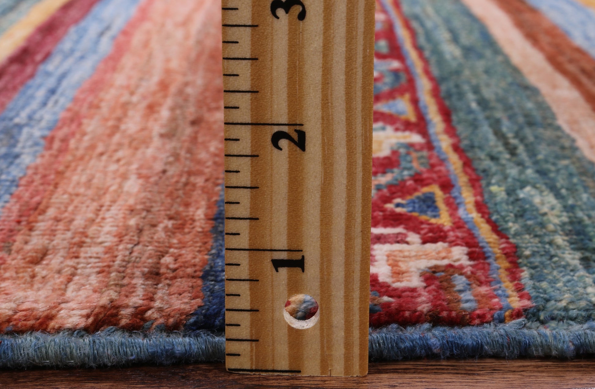 Khorjin Persian Gabbeh Handmade Wool Rug - 3' 8" X 4' 11" - Golden Nile