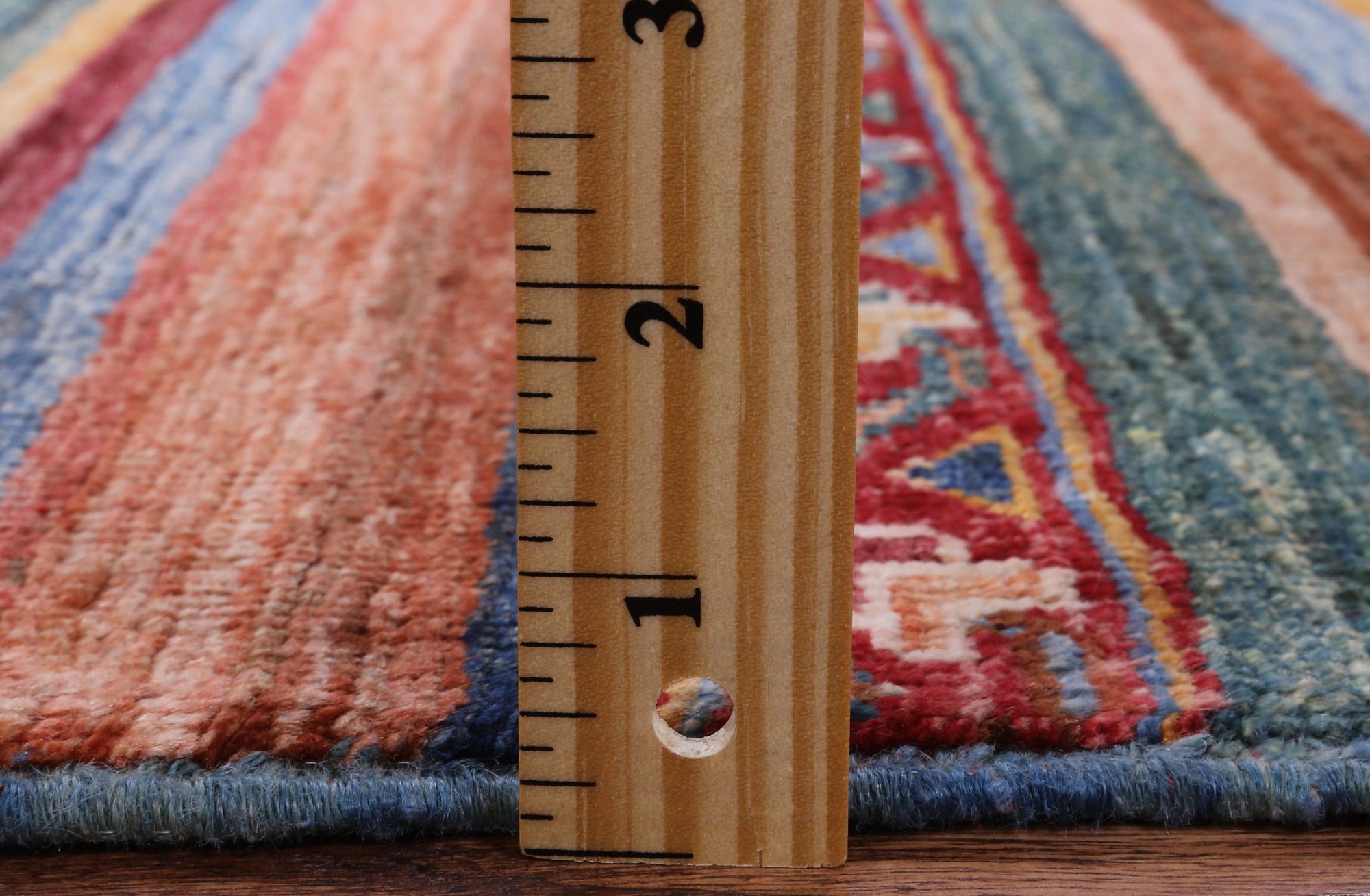 Khorjin Persian Gabbeh Handmade Wool Rug - 3' 8" X 4' 11" - Golden Nile