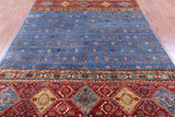 Khorjin Persian Gabbeh Hand Knotted Wool Rug - 5' 7" X 8' 6" - Golden Nile