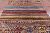 Khorjin Persian Gabbeh Handmade Wool Rug - 5' 8" X 8' 3" - Golden Nile