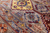 Khorjin Persian Gabbeh Handmade Wool Rug - 5' 8" X 8' 3" - Golden Nile