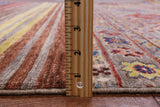 Khorjin Persian Gabbeh Handmade Wool Rug - 5' 8" X 8' 3" - Golden Nile