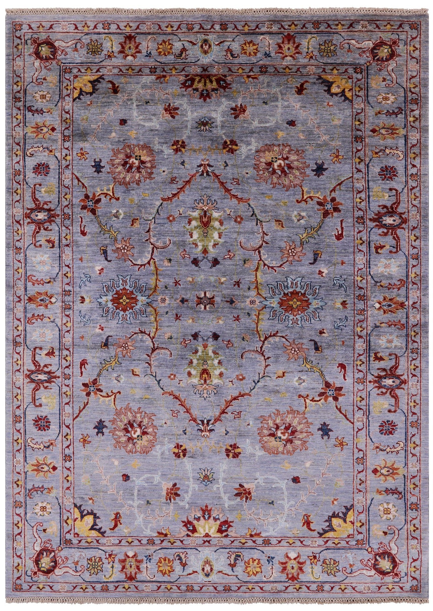 Peshawar Handmade Wool Rug - 5' 9" X 7' 10" - Golden Nile