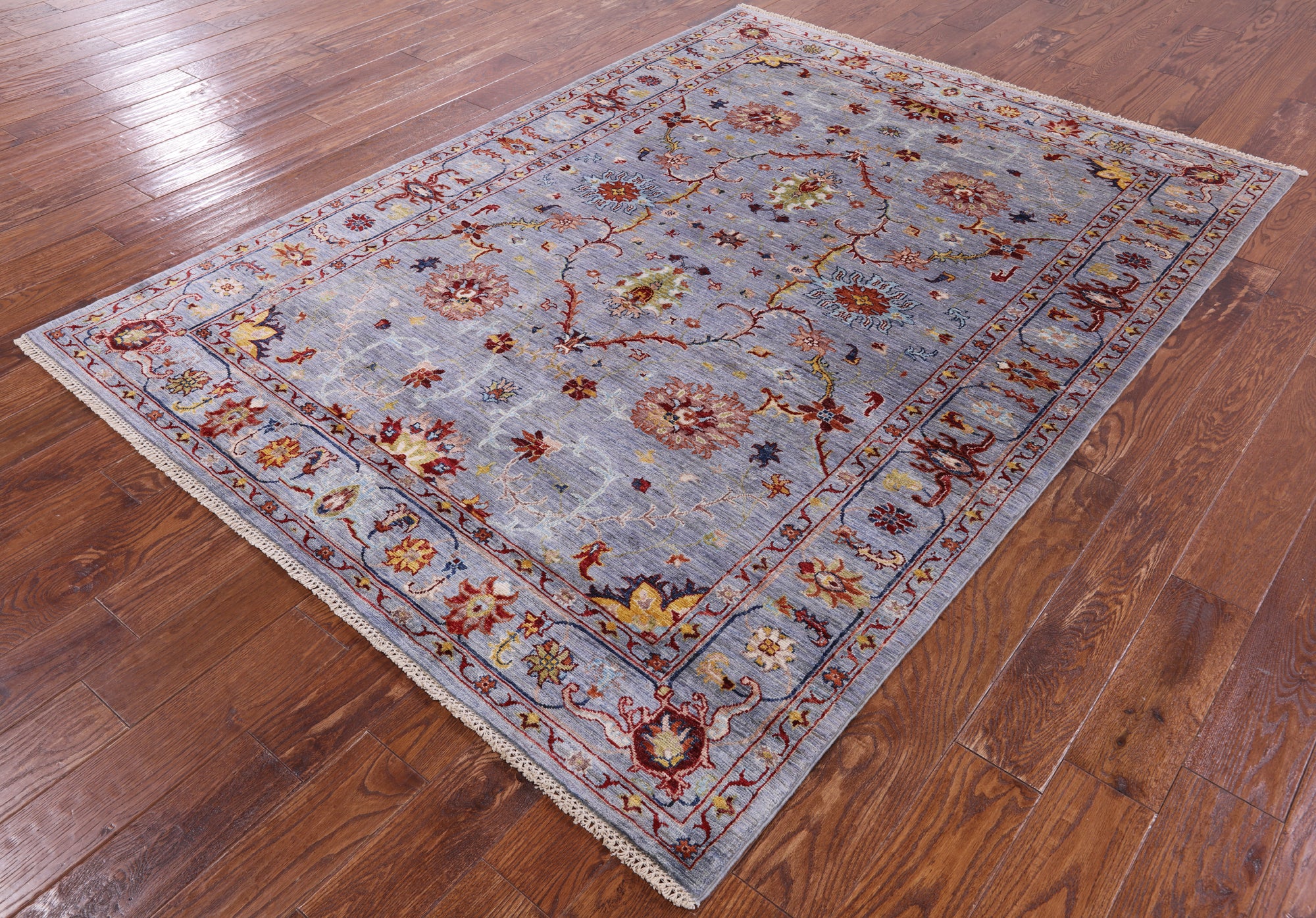 Peshawar Handmade Wool Rug - 5' 9" X 7' 10" - Golden Nile