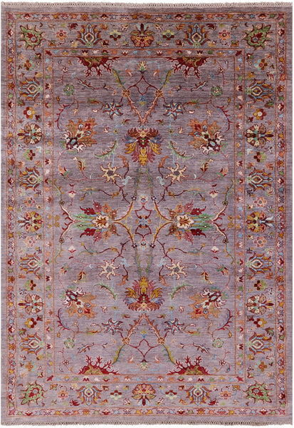 Peshawar Hand Knotted Wool Rug - 5' 10" X 8' 2" - Golden Nile
