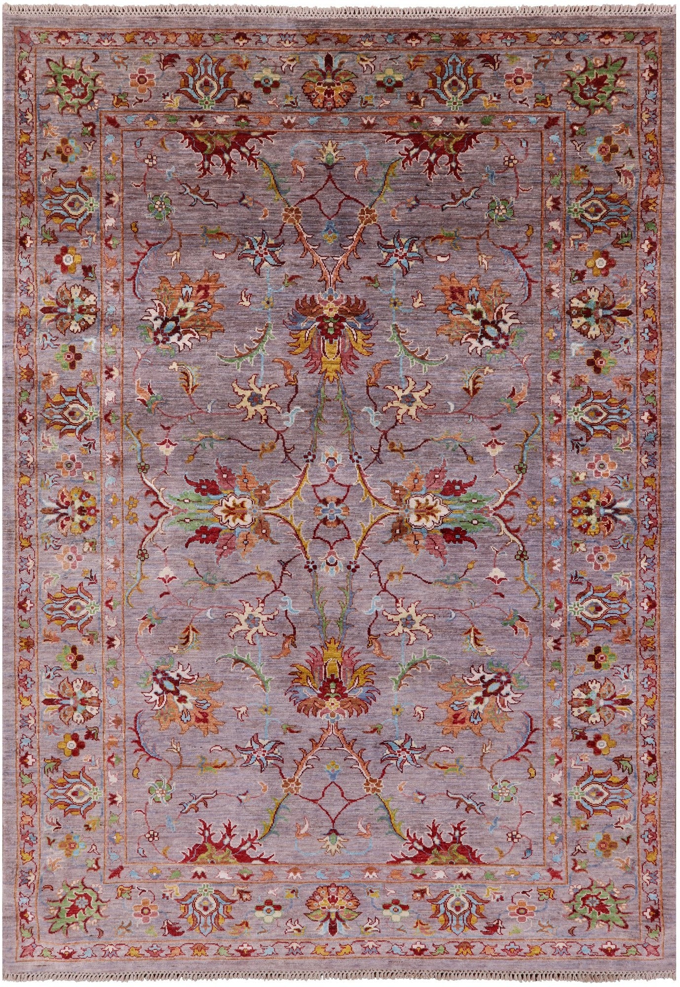 Peshawar Hand Knotted Wool Rug - 5' 10" X 8' 2" - Golden Nile