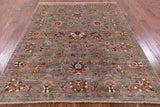 Peshawar Hand Knotted Wool Rug - 5' 10" X 7' 9" - Golden Nile