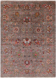 Peshawar Hand Knotted Wool Rug - 5' 10" X 7' 9" - Golden Nile