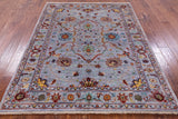 Peshawar Handmade Wool Rug - 5' 2" X 6' 8" - Golden Nile