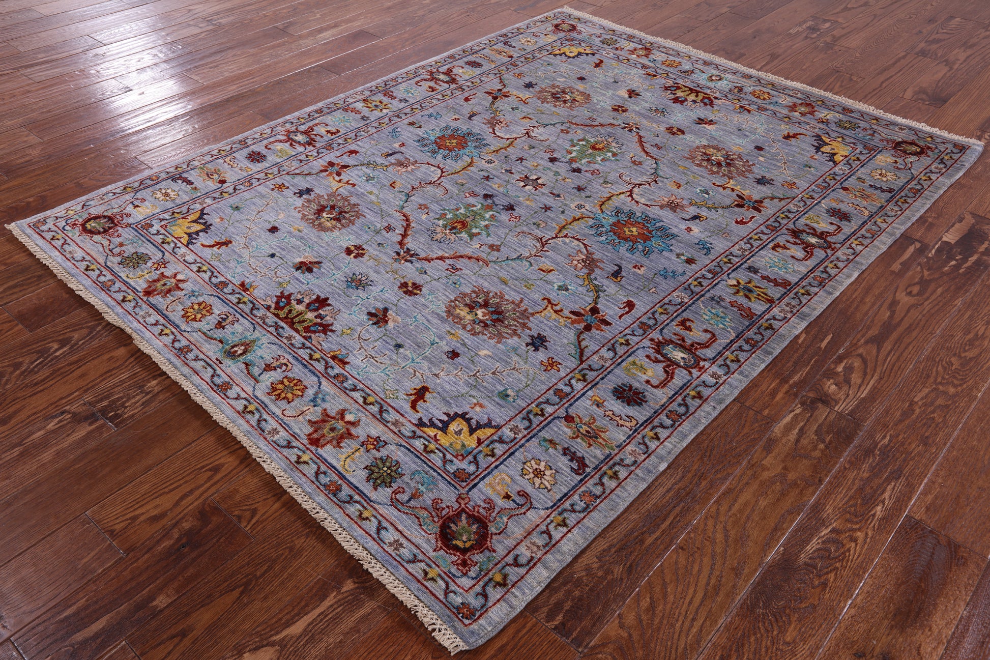 Peshawar Handmade Wool Rug - 5' 2" X 6' 8" - Golden Nile