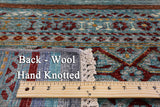 Khorjin Persian Gabbeh Handmade Wool Rug - 5' 0" X 6' 8" - Golden Nile