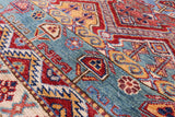 Khorjin Persian Gabbeh Hand Knotted Wool Rug - 4' 5" X 5' 9" - Golden Nile