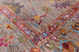 Peshawar Handmade Wool Rug - 5' 0" X 6' 9" - Golden Nile