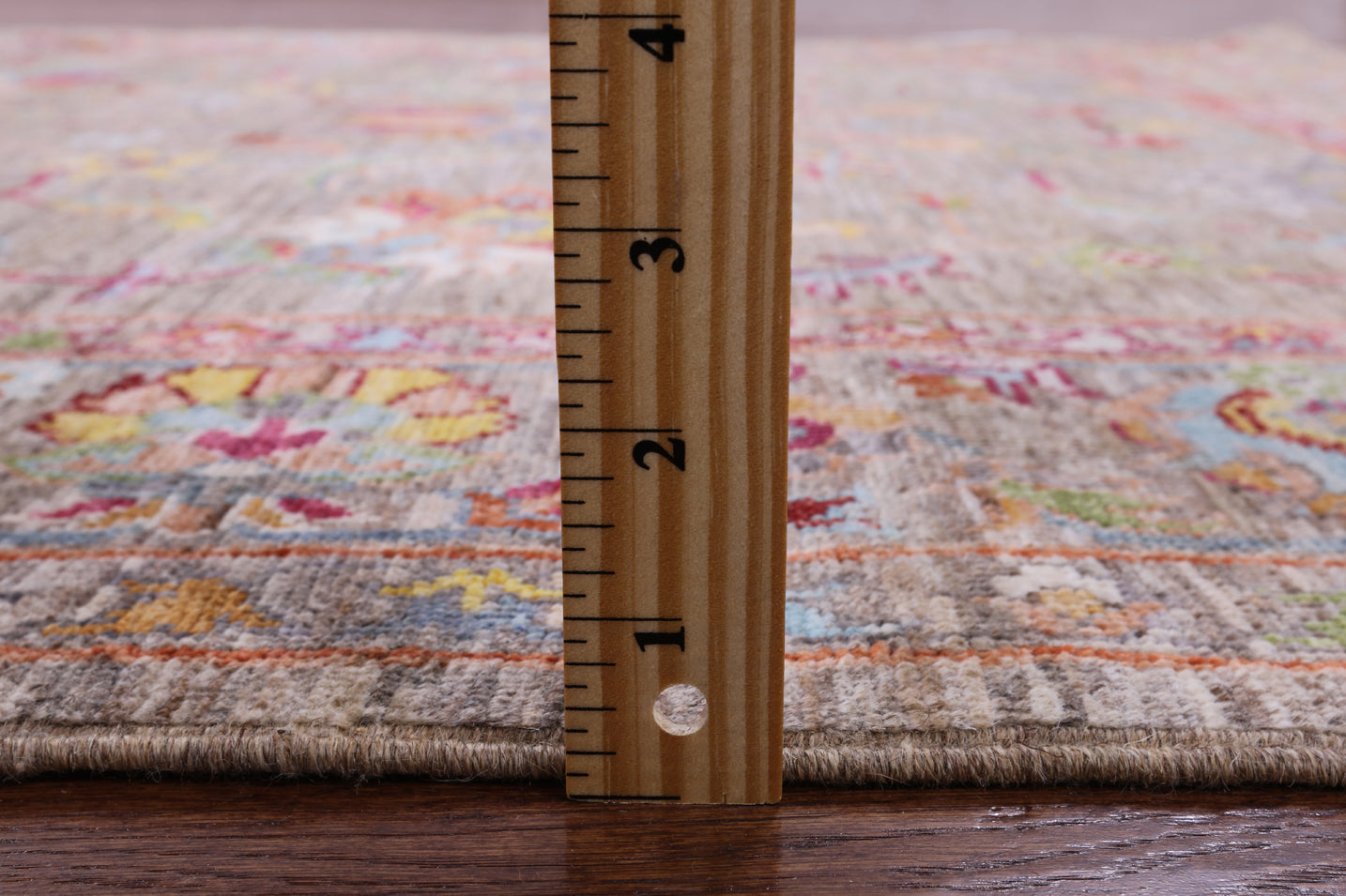 Peshawar Handmade Wool Rug - 5' 0" X 6' 9" - Golden Nile