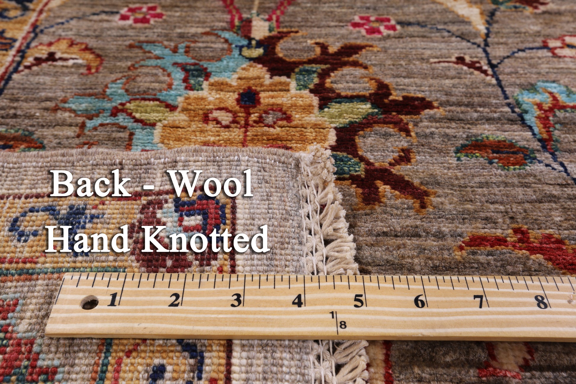 Peshawar Hand Knotted Wool Rug - 5' 2" X 6' 10" - Golden Nile